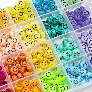 Gxueshan 480 Multicolor Acrylic Beads Kit in High-quality Acrylic | For Creative Jewelry & Accessory Makers | Ideal for Bracelet, Necklace & Earring Making | Conveniently Packaged