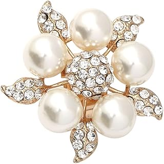 Gold-plated Adjustable Vintage CZ Flower Pearl Promise Ring for Women and Girls - Expandable with Cubic Zirconia Gemstones, Ideal for Any Special Occasion