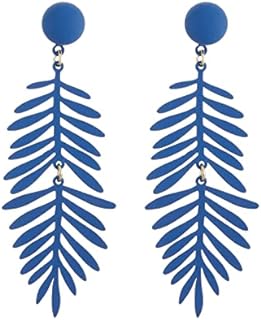 Palm Leaf Earrings for Women, Tropical Leaf Dangle Earrings Boho leaf Statement Earrings Fashion Jewelry Gift