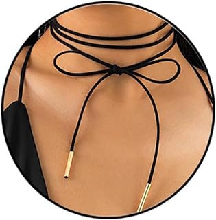 Cable Clasp Velvet Bow Choker Necklace - Black No Gemstone Elegant Collar Jewelry for Women and Girls - Versatile Lace Design