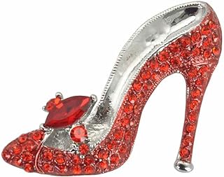 TTjewelry Fashion Style High-Heel Shoe Rhinestone Crystal Brooch Pin