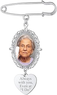 FindChic Customizable Stainless Steel Brooch Frame with Pin Clasp, Ideal Accessory for Weddings and Other Special Occasions, Features Oval, Heart, Round Designs, No Gemstones Included for Personalized Charm