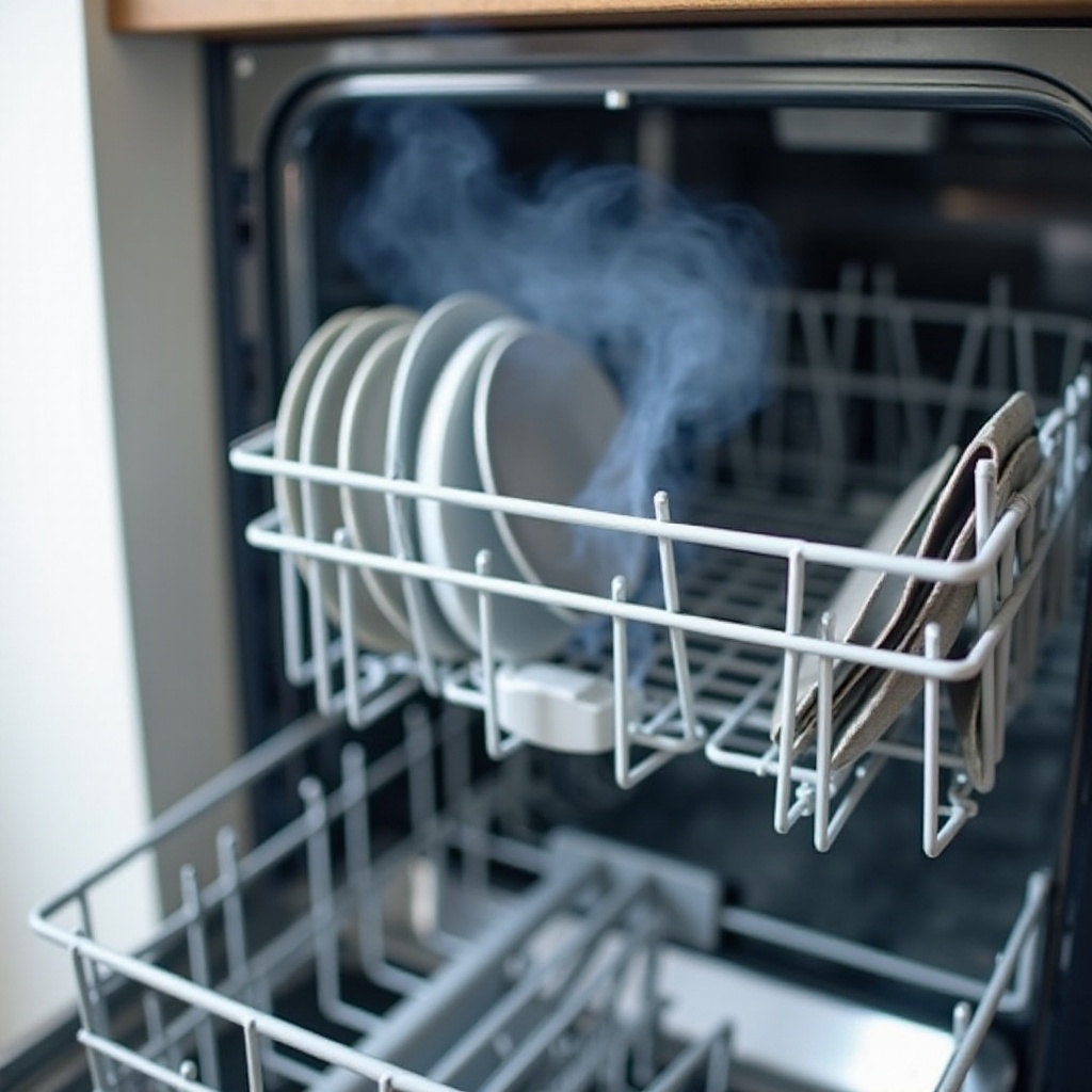 spülmaschine riecht nach verbranntem plastik