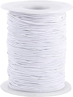 Senkary White Polypropylene Elastic Beading Cord for Jewelry Crafting - Durable 0.8mm Thickness with 109 Yards Length for Bracelet Making