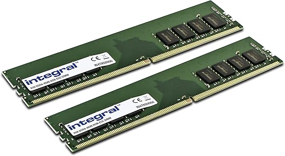 Integral Memoria RAM 32 GB (2x16 GB) DDR4 2400 MHz para PC, con Fácil Instalación y Garantía de por Vida. Ideal para Usuarios de Ordenadores Portátiles y de Escritorio