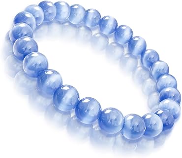 Handmade Crystal Beaded Bracelets for Charity with Cord or Bead Chain - Ideal for Women, Men, and Teens - Unique Round Bead Design