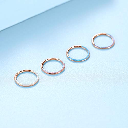 Septum Ring Septum Jewelry Septum Clicker Daith Rook Helix Conch Tragus Piercing Jewelry 316L Surgical Steel Nose Ring Hoop Cartilage Daith Helix Earring 20G 18G 16G 14G