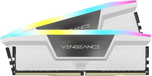 CORSAIR Vengeance RGB DDR5 RAM de 32GB (6000MHz, CL30, con luces LED y memoria registrada), ideal para gamers y creadores de contenido en PC de escritorio
