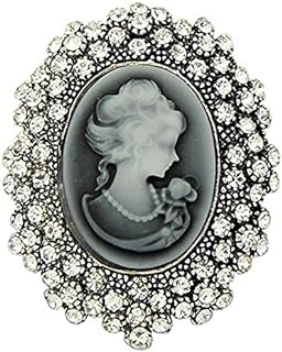 Reizteko Animal Brooch for Women Men Rhinestone Crystal Brooch Pins Silver Plated (Valentines Day Gift)