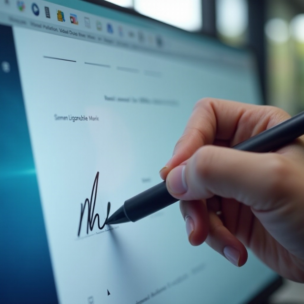 unterschrift am pc erstellen