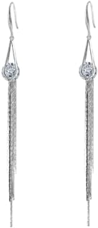 Crystal Diamond Long Dangle Earrings for Women Girls Brides