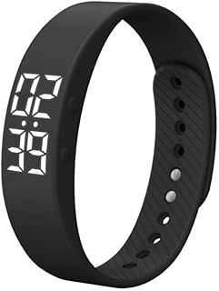 MLTUN MAKAN ユニセックス デジタルスマートウォッチ with 歩数計 and 耐久シリコン, スタイリッシュなデザイン for 学生, 日常やスポーツに最適