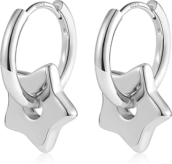 ALEXCRAFT Boucles d'Oreilles Étoile en Argent 925 Plaqué 14K Or, Légères et Hypoallergéniques pour Femmes, Idéales pour Toutes Occasions et Cadeaux Spéciaux pour Vos Proches