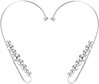 SLUYNZ 925 Sterling Silver Cuff Earrings Wrap for Women Teen Girls Crawler Earrings No Piercing Clip Around Ear