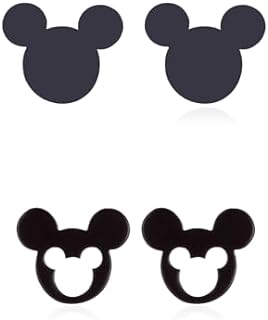 Mouse Ears Earrings for Women Girl Kid Earrings for Birthday Party Supplies Mouse Themed Costume Cosplay Decoration