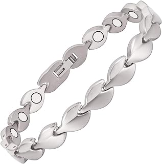 Wollet Titanium Magnetic Anklet Ankle Bracelet for Women with Magnets Jewelr