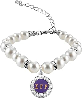 SigmaRho Sorority Necklace SigmaRho Inspired Gift Bead Bracelet Greek Greece Sorority Gift