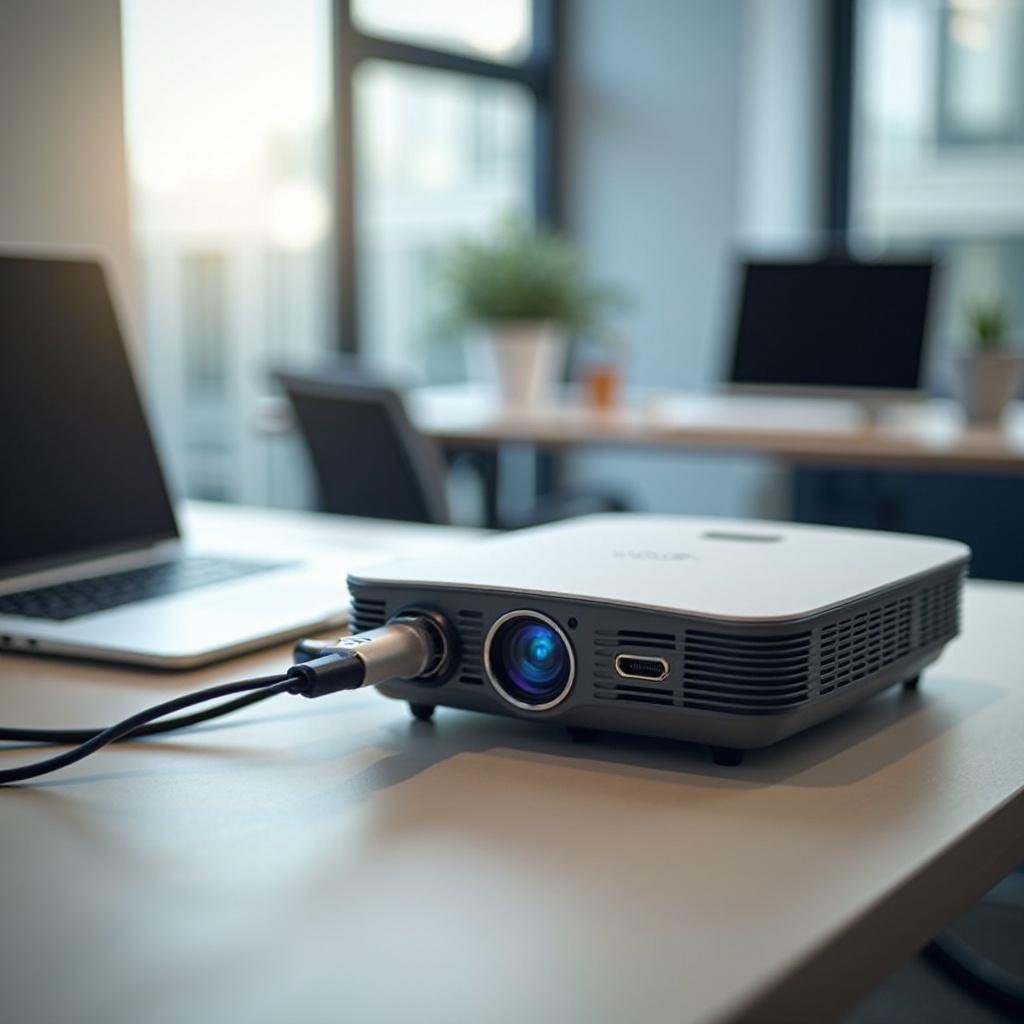 how do you connect laptop to projector