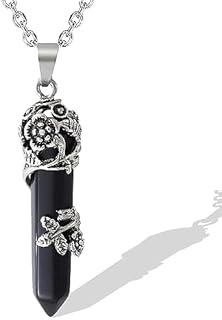 Box Clasp Quartz Necklace, Twister Rope Chain, Flower-Wrapped Crystal Design for Women, Zinc Material