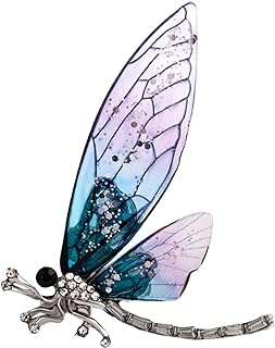 Cute Red Crystal Bee Brooch Pin Rhinestone Animal Lapel Brooches Novelty Funny Pins Fashion Jewelry Suit Brooches Accessories for Women Men