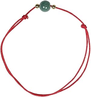 Good Luck Red Cord Jade Bracelet, Lucky Jade Bracelet, Wish Bracelet, Protection Bracelet, Red string Bracelet, 14k gold filled, Amulet Anklet Good Luck Bracelet for Men Women