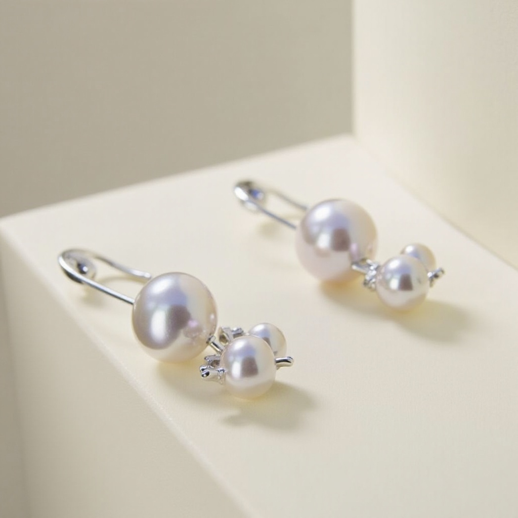 Boucles d'Oreilles en Perles Mikimoto : Élégance Incomparable