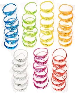 Glow in the Dark Bracelets - 42 Music & Sound Activated Glow Bracelets with Flashing LED Strobe, Perfect Party Favors for Birthdays, Concerts, and Glow in the Dark Themed Parties.