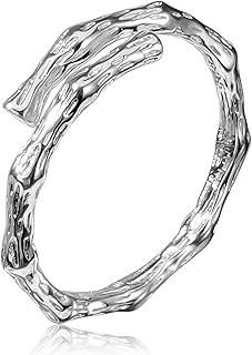 Bague de Fiançailles en Argent 925 Ajustable par ESROVER, Élégante et Hypoallergénique, Cadeau Idéal pour Femme/Fille avec Boîte Cadeau pour Toutes Occasions
