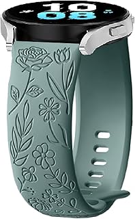 Bracelet en silicone avec motif floral pour Huawei Watch GT 2/3/Pro, confortable et élégant, idéal pour le sport et un usage quotidien. Convient à tous