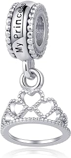 Chili Jewelry Crown Charm for My Princess Queen Compatible with Pandora Charms Bracelets