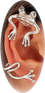 Frog Earrings for Women Cute Frog Stud Earrings for Girls Frog Animal Cuff Earrings Frog Jewelry