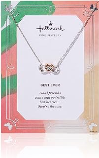 Jewelili 14K Rose Gold Plated Infinity Heart Pendant Necklace with Rope Chain and Spring Ring Clasp, Adorned with Sparkling White Diamond