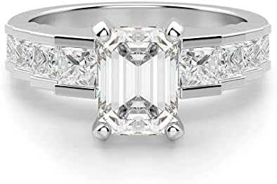 3 CT Emerald Infinity Accent Engagement Ring Wedding Eternity Band Vintage Solitaire Silver Jewelry Halo-Setting Anniversary Praise Vintage Ring Gift