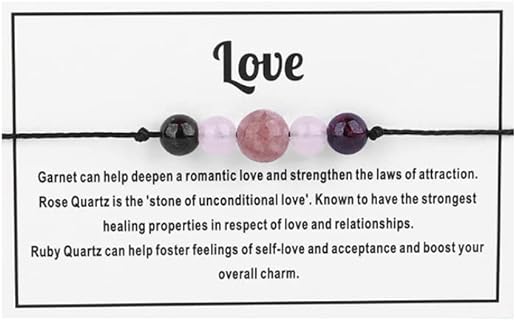 Fuqimanman2020 Healing Crystal Bead Bracelet Amethyst 7 Chakra Bracelets Adjustable Natural Stone Bracelet for Couples Friendship Jewelry