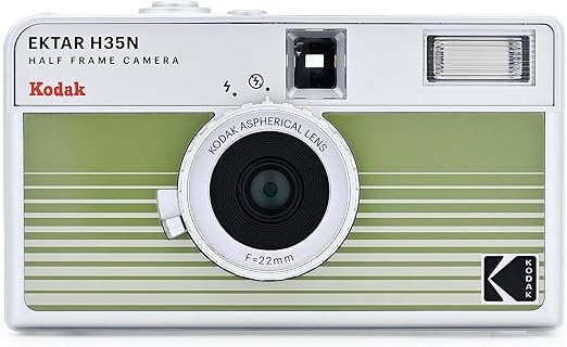KODAK EKTAR H35N Half Frame 35mm Film Camera with Focus-Free, Bulb Function, and Built-in Star Filter, Compact and Lightweight, for Easy Use and Stunning Photos