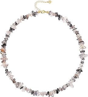 Aobei Pearl Turquoise Choker Necklace Gold Hematite Beaded Tiny Dainty Minimalist Jewelry for Women 15’’