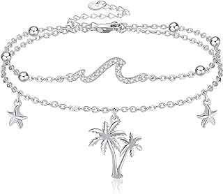 CUPENDA Bracelet/Anklet for Women Sterling Silver Fox/Fairy/Chakra/Thor Hammer/Wave Bracelet Jewelry Gifts for Girls