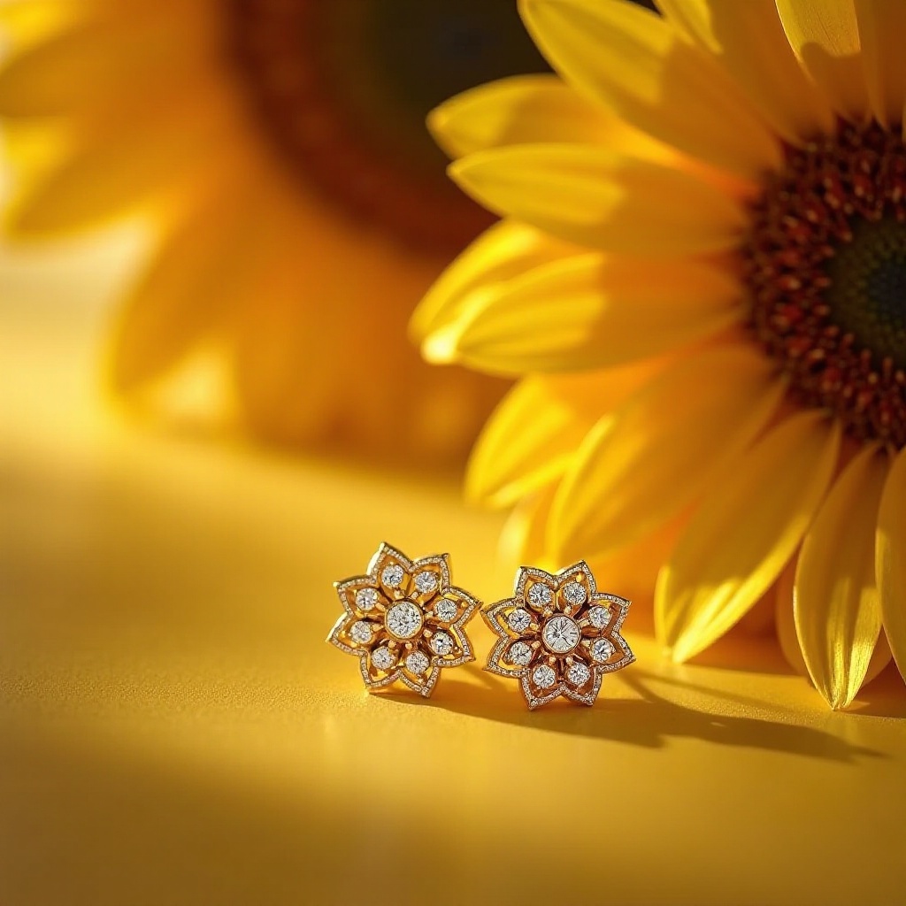 Harry Winston Sonnenblumen Ohrringe