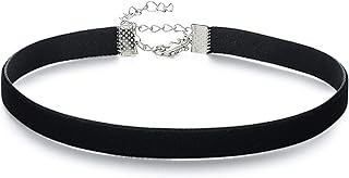 Classic Black Velvet Choker Necklace for Women Girls, Valentines Day Birthday Gifts, Halloween Cosplay Jewelry