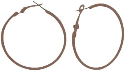 Melanated Hoops Brown Hoop Earrings for Women Girls Large Hoops Earrings Dainty Lightweight Earrings Birthday Festival Y2K Party Jewelry Gifts