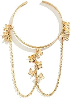 Choistily Butterfly Arm Bracelet for Women Upper Arm Bracelet Gold Chain Arm Bracelet for Girls Butterfly Tassel Arm Bracelet Open Cuff Arm Bracelet Boho Jewelry Accessories