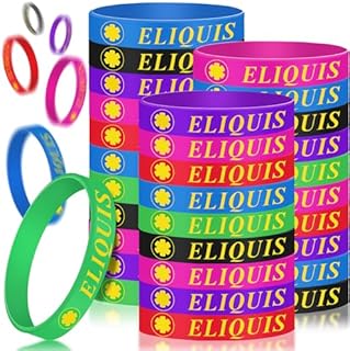 24 Pack ELIQUIS Medical Alert ID Silicone Bracelet Adult Size for Men Women