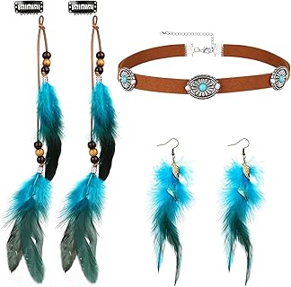 Plumajou Boucles d'Oreilles en Plume avec Élégance Bohème et Design Léger 17 cm, Idéal pour Femmes Modernes et Occasions Spéciales
