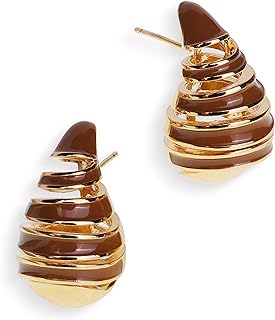 Sonateomber Gold Crystal Hoop Huggie Earrings for Women Girls - Trendy Unique Sparkly Rhinestone CZ Thick Earings Hypoallergenic Wedding Prom Bridal Fashion Fairy Jewelry Gift