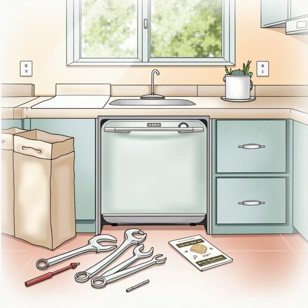 how to remove old dishwasher