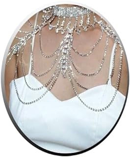 Luxury Crystal Rhinestone Shoulder Body Chain - Multilayer Alloy & Tassel Design - Ideal Bridal Accessory or Lavish Gift