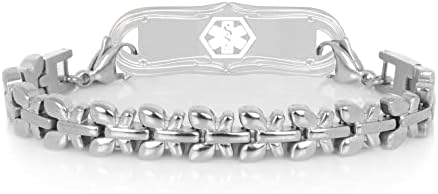 Lauren's Hope Butterfly Meadow Gold, Silver and Rose Gold Tone Medical ID Bracelets for Women, Custom Engraved, Medical ID