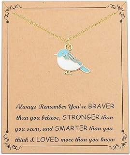 FUSTMW Bird Necklaces for Women Bird Pendant Necklace Bird Lover Gifts Tiny Bird Necklace Cute Bird Jewelry Gifts