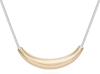 Vince Camuto Women's Two Tone Bar Pendant Necklace with Lobster Clasp and Adjustable Chain