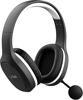 Trust Gaming GXT 391 Thian Kabellose Over Ear Headset für PS5, PS4, PC, 5.8 Ghz, USB Dongle, Leicht und Nachhaltig – Ideal für langes Gaming mit wiederaufladbarer Batterie